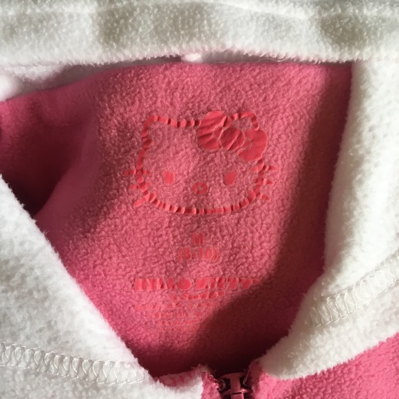 Pink hello kitty onesie size  M 8-10 - Picture 3 of 4
